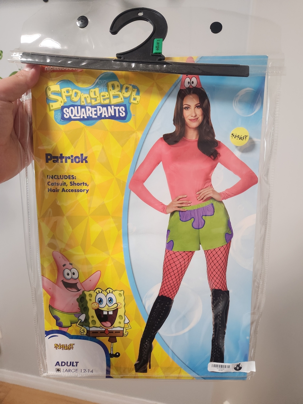SpongeBob SquarePants Patrick Costume - Pink Top & Green Shorts